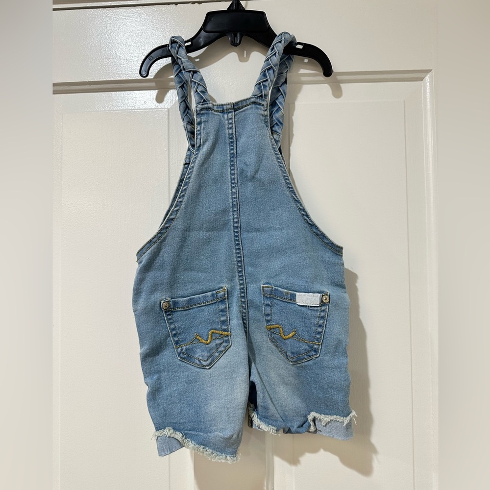 3 set toddler kids girl carters 7 for all mankind sweater Jean overalls leggings - Picture 12 of 16